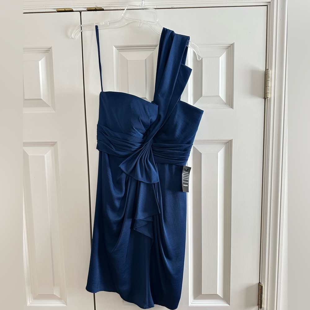 BCBG Maxazria - “Connie” Blue Mini Dress - Size 8P